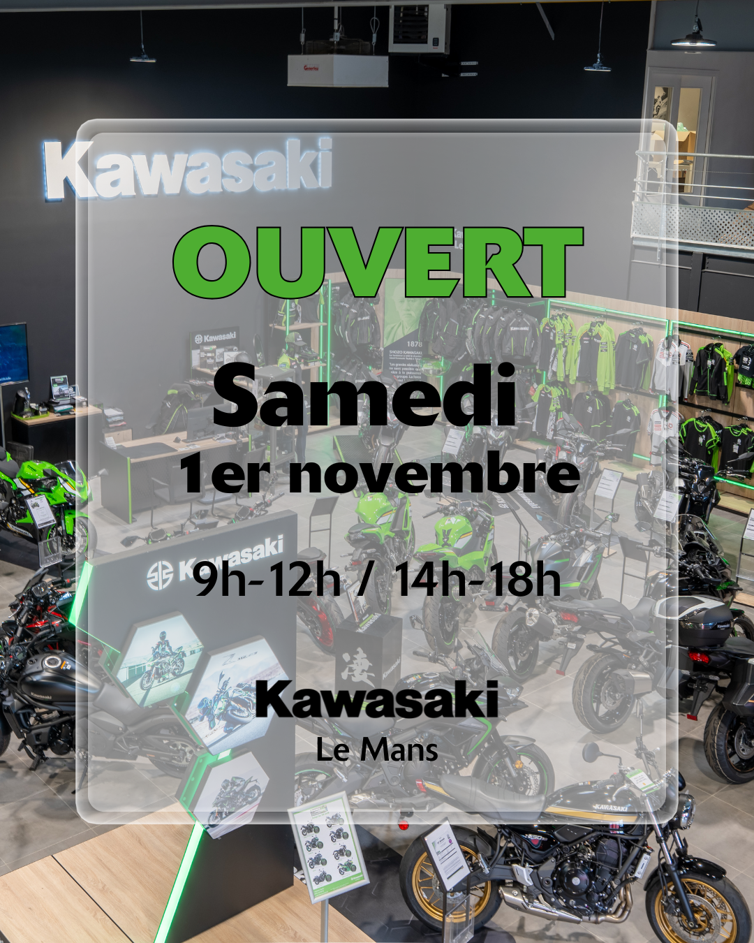 Kawasaki Le Mans reste ouvert ! 