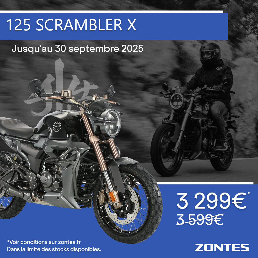 Offre exceptionnelle sur la 125 Scrambler X !