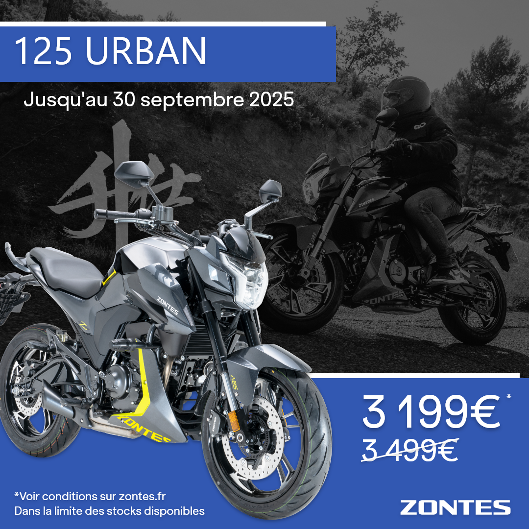 Offre exceptionnelle sur la 125 Urban !