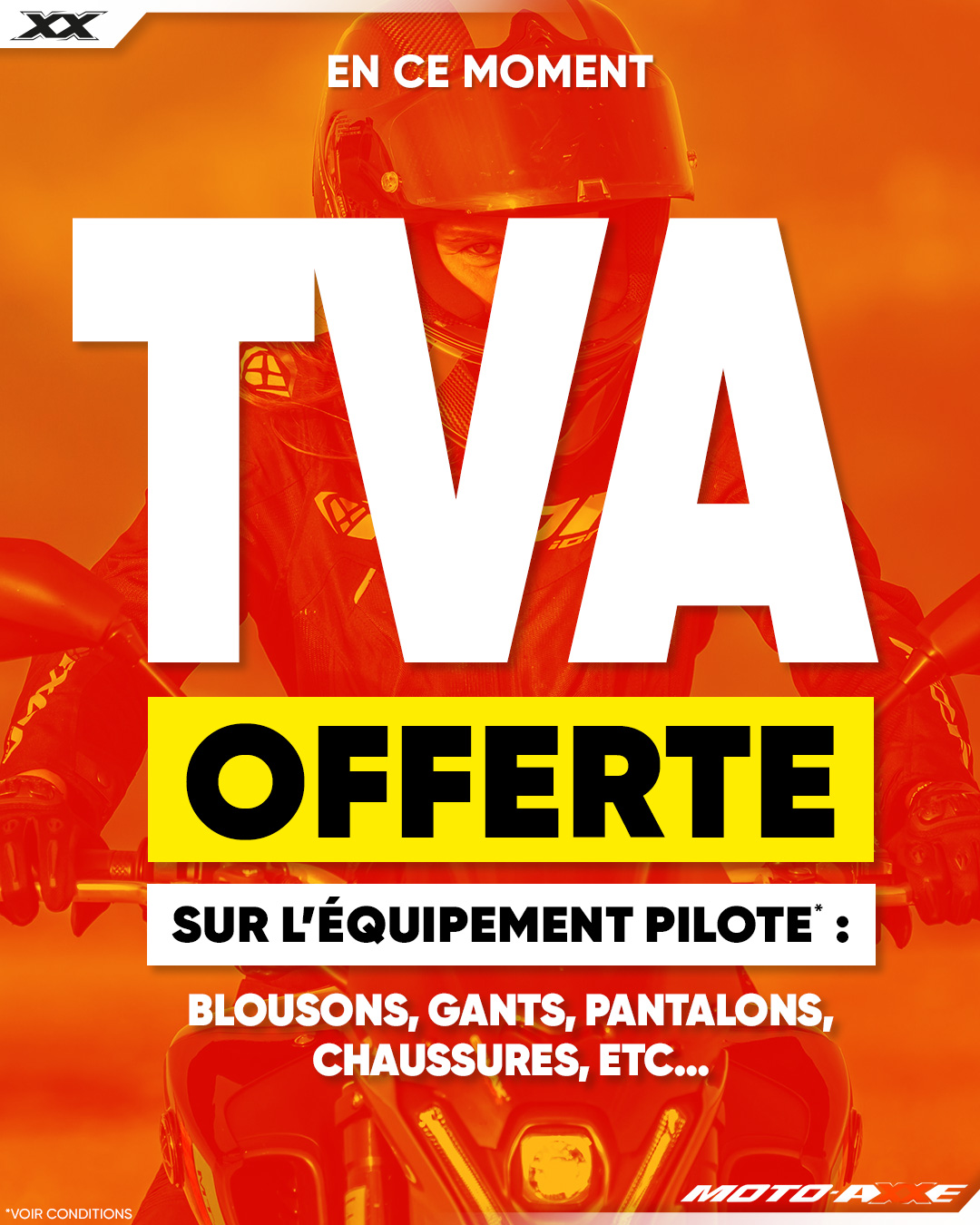 TVA offerte chez Moto Axxe Le Mans !
