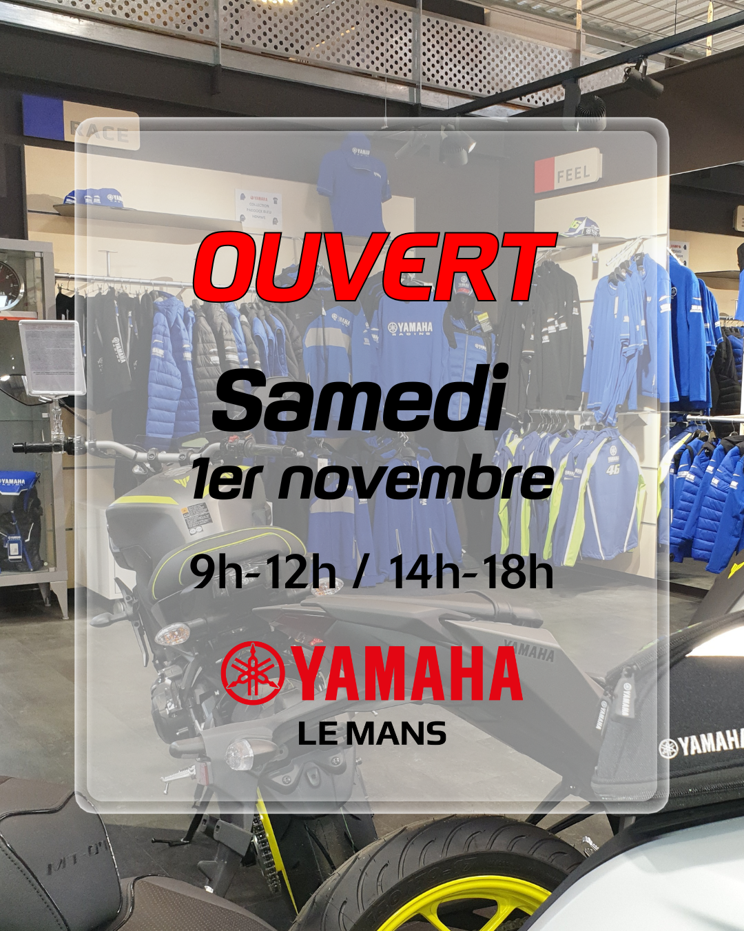 Yamaha Le Mans reste ouvert ! 