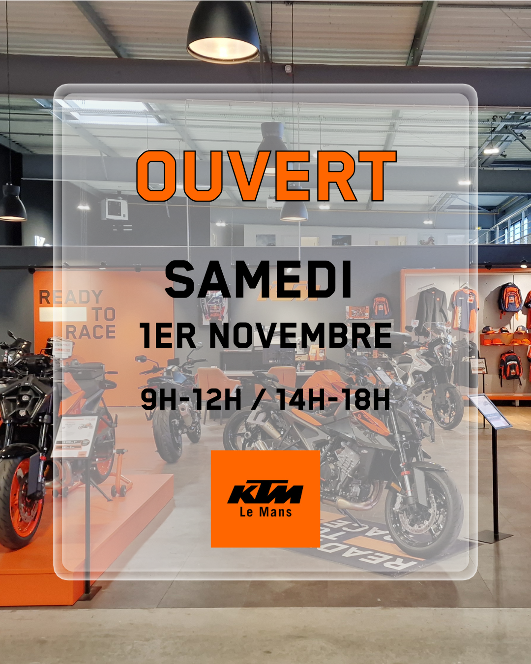 KTM Le Mans reste ouvert ! 