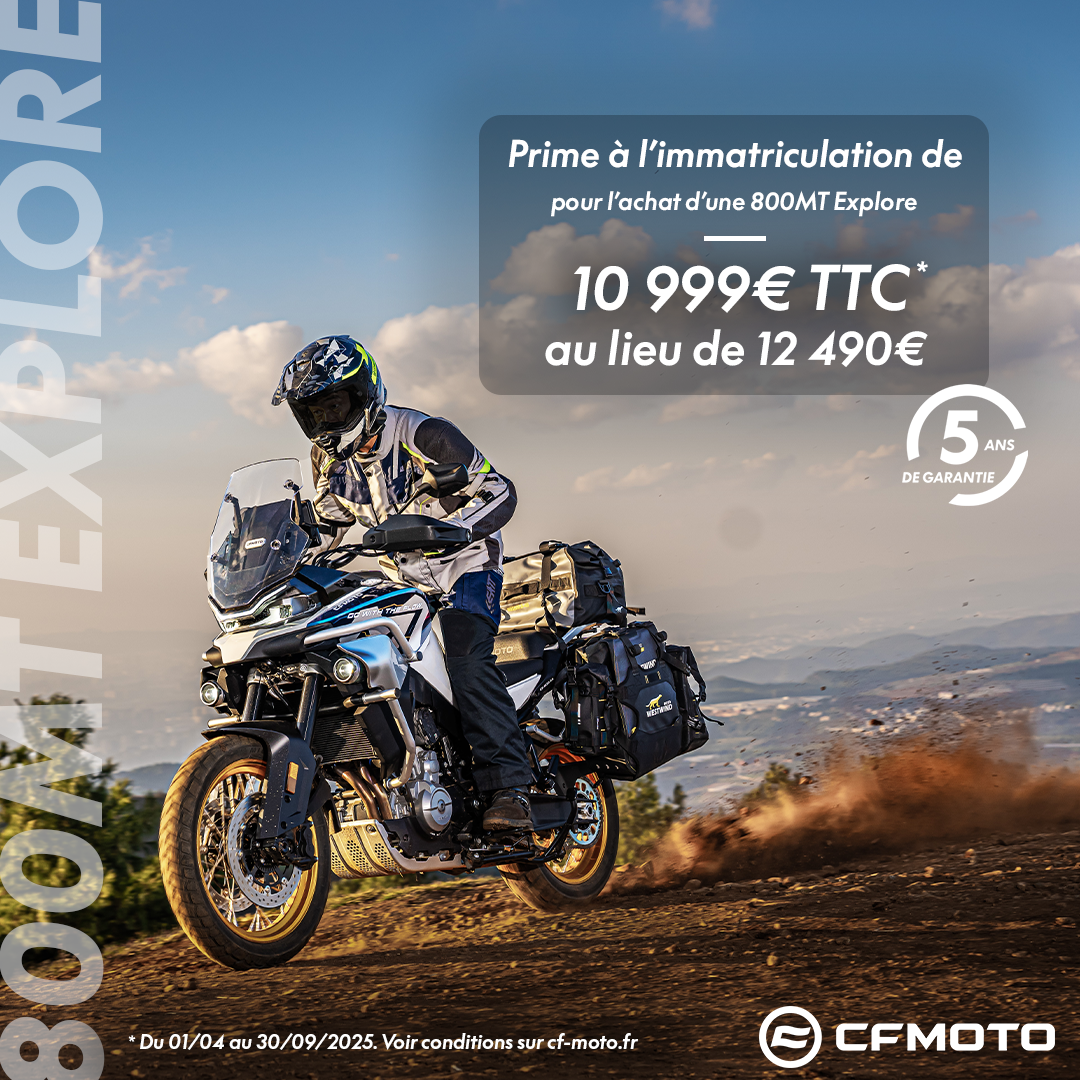 Offre exceptionnelle sur la 800MT Explore