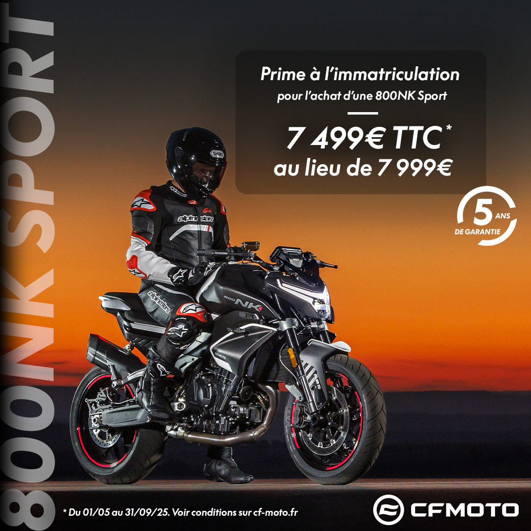 Offre de fou sur la 800 NK Sport